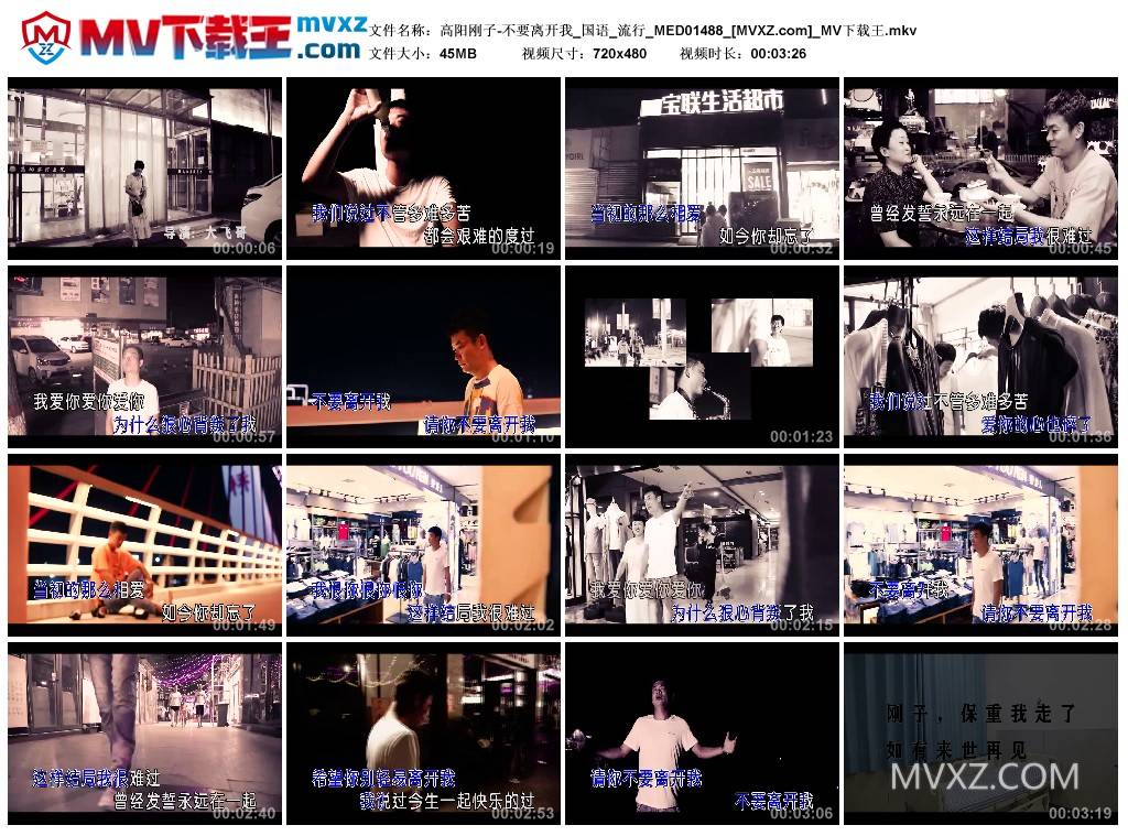 高阳刚子-不要离开我_国语_流行_MED01488